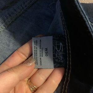 Silver capris jeans size 30 excellent condition